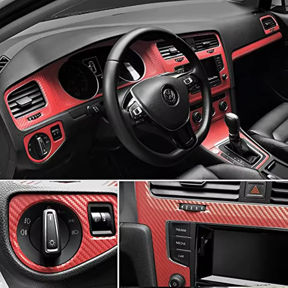 Full roll of the premium Carbon Fiber Vinyl styling set.