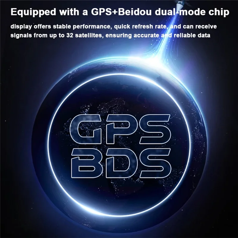 Car Head-Up Display GPS Digital Speedometer KMH/MPH With LED Display Speed Alert Fatigue Driving Reminder Car RV SUV Black Abs