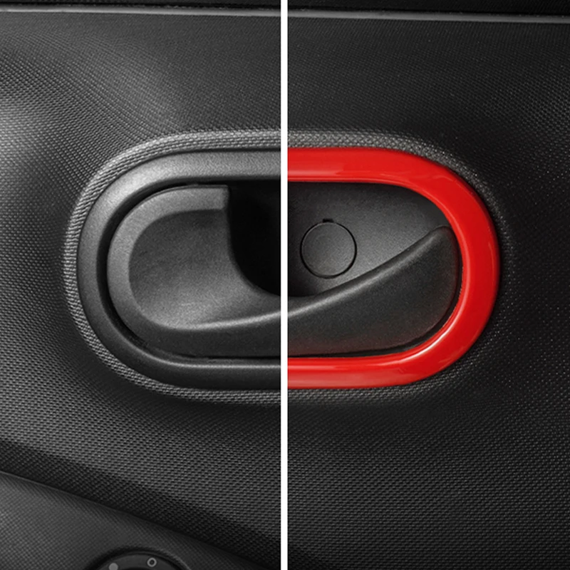 

2Pcs Car Inner Door Handle Decorative Frame For New Mercedes Smart 453 Fortwo Forfour Car Sticker Accessories Styling Refit