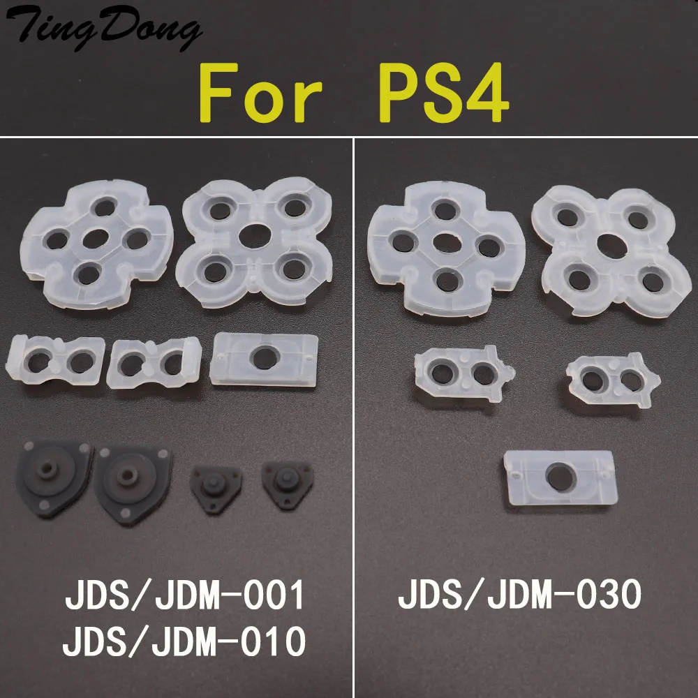 Silicone Conductive Rubber Adhesive Button Pad Keypads for Sony  DualShock 4 PS4 Pro Slim Controller Gamepad
