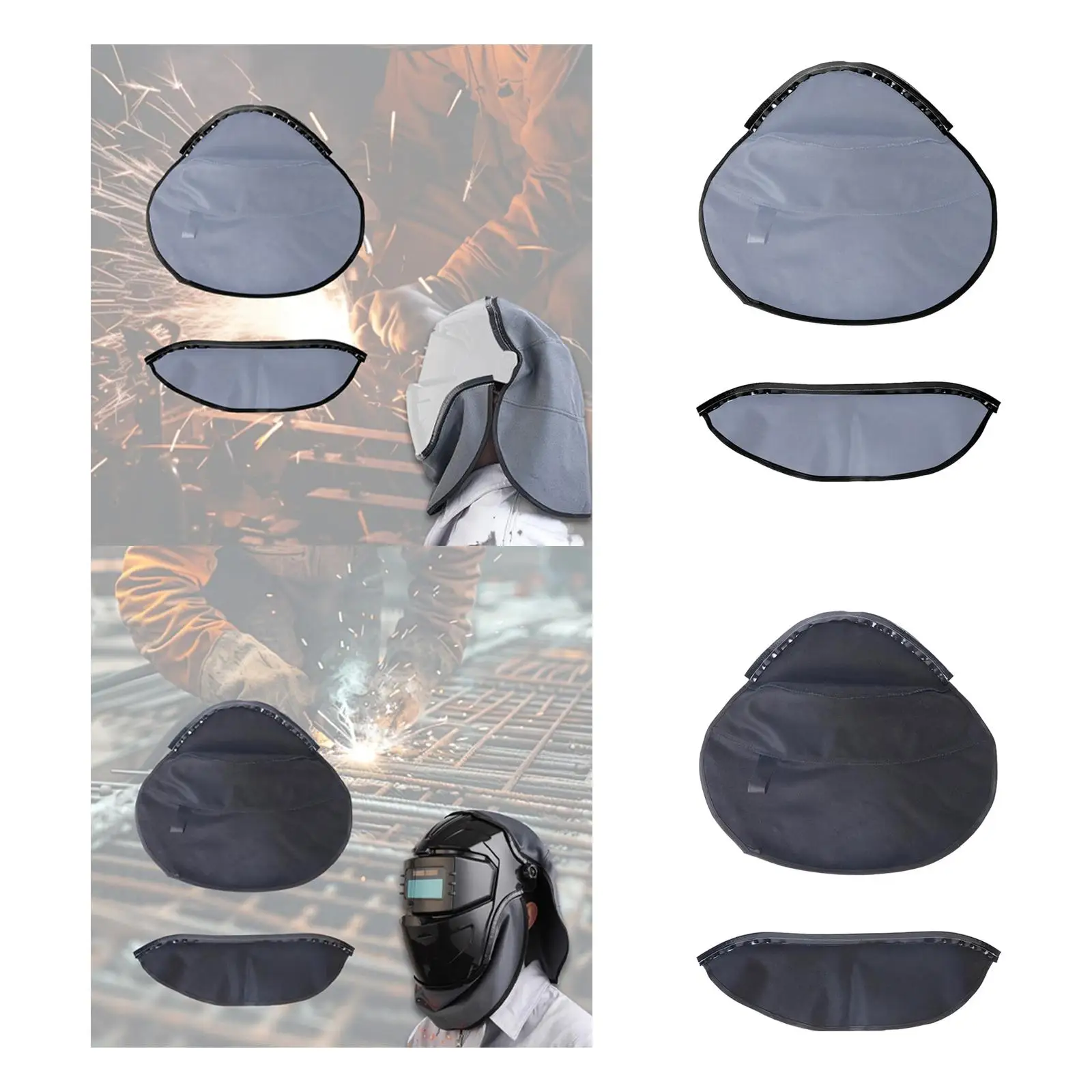 Welding Helmet Cover Flame Resistant High Performance Heavy Duty,Safe Replace Parts Sturdy Welding Helmet Accessories