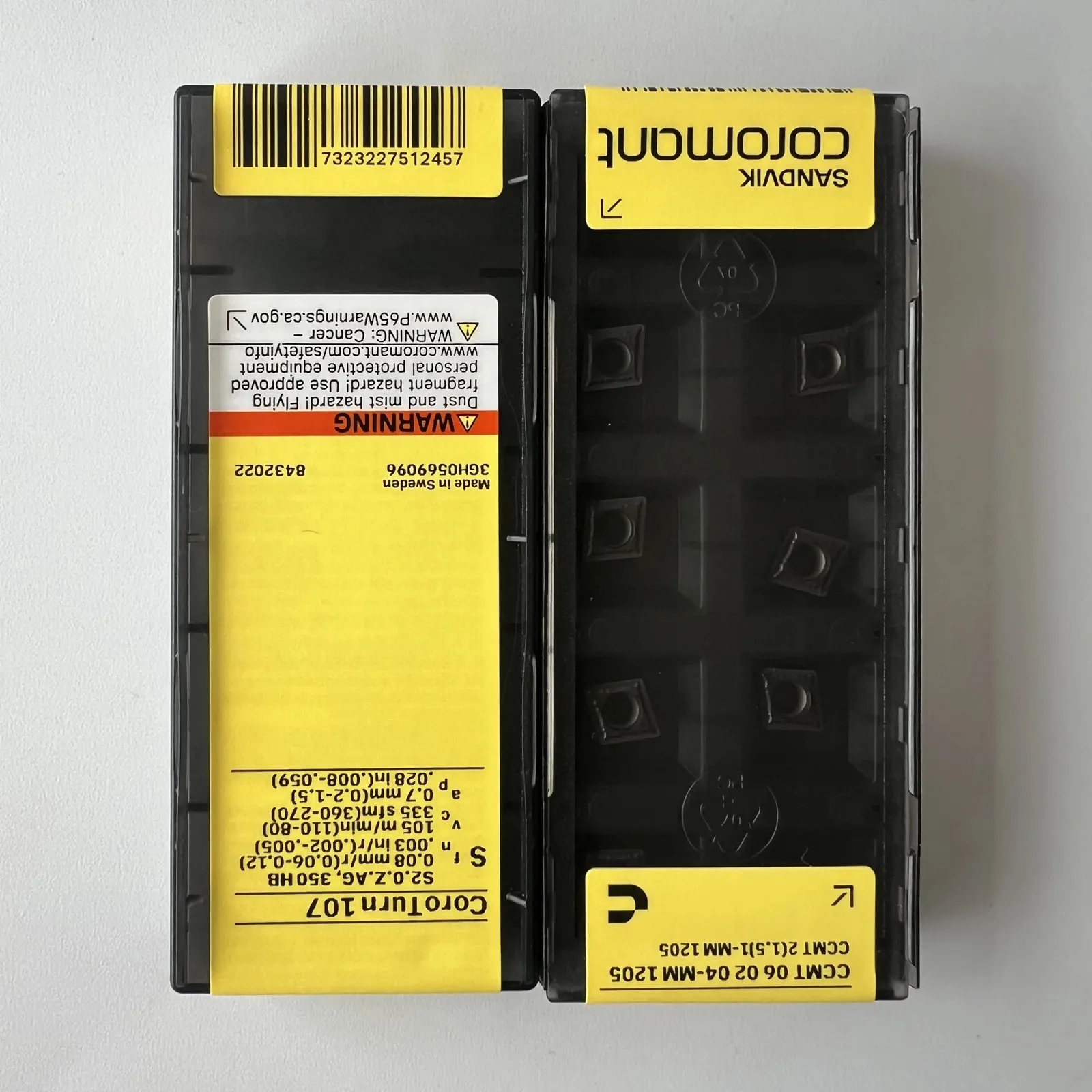 

SANDVIK / CCMT060204-MM 1205 / Hard alloy CNC Blade 10 Pcs