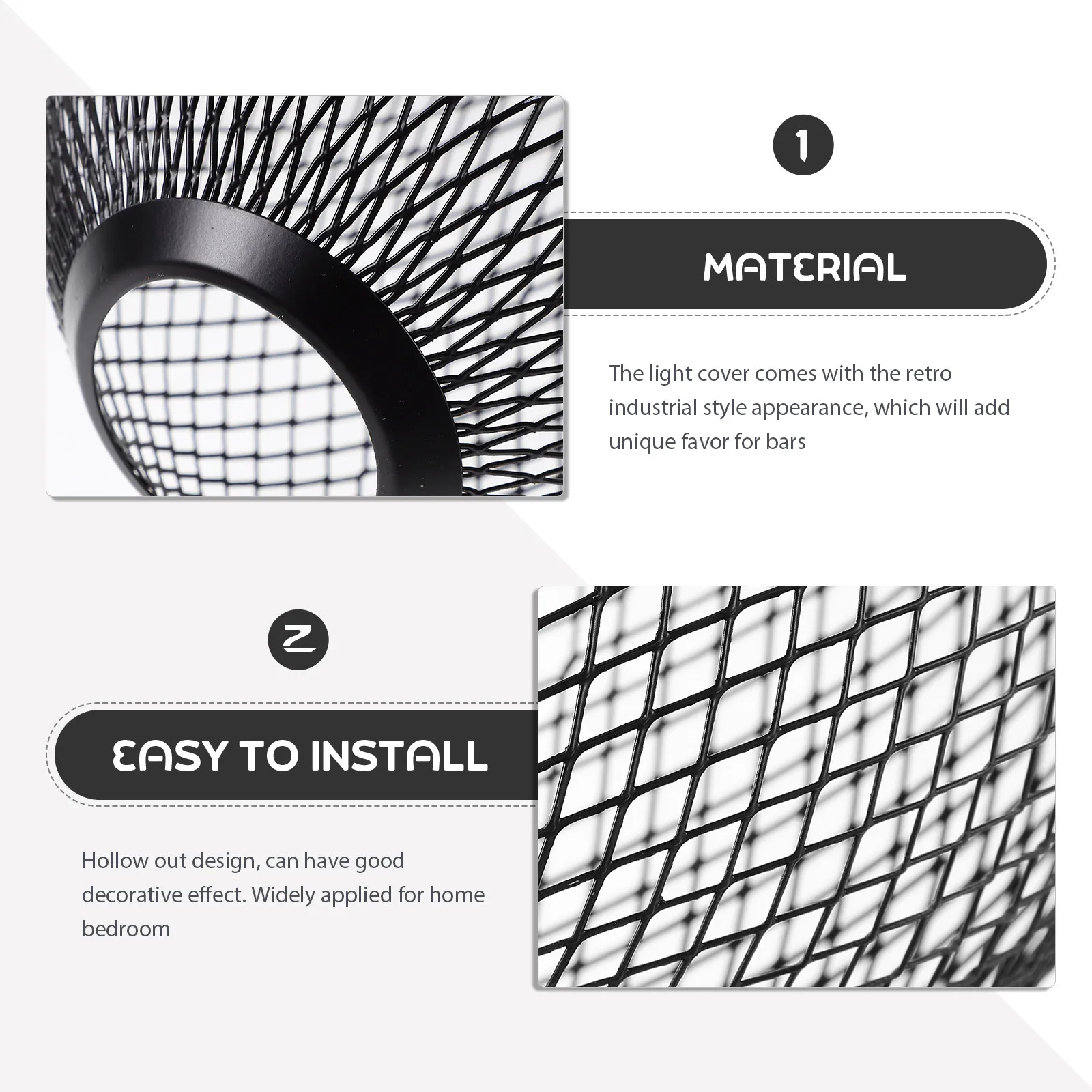 

Ретро-индустриальный металлический абажур с вырезами для люстры в гостиную или спальню, металлический плафон для светильника