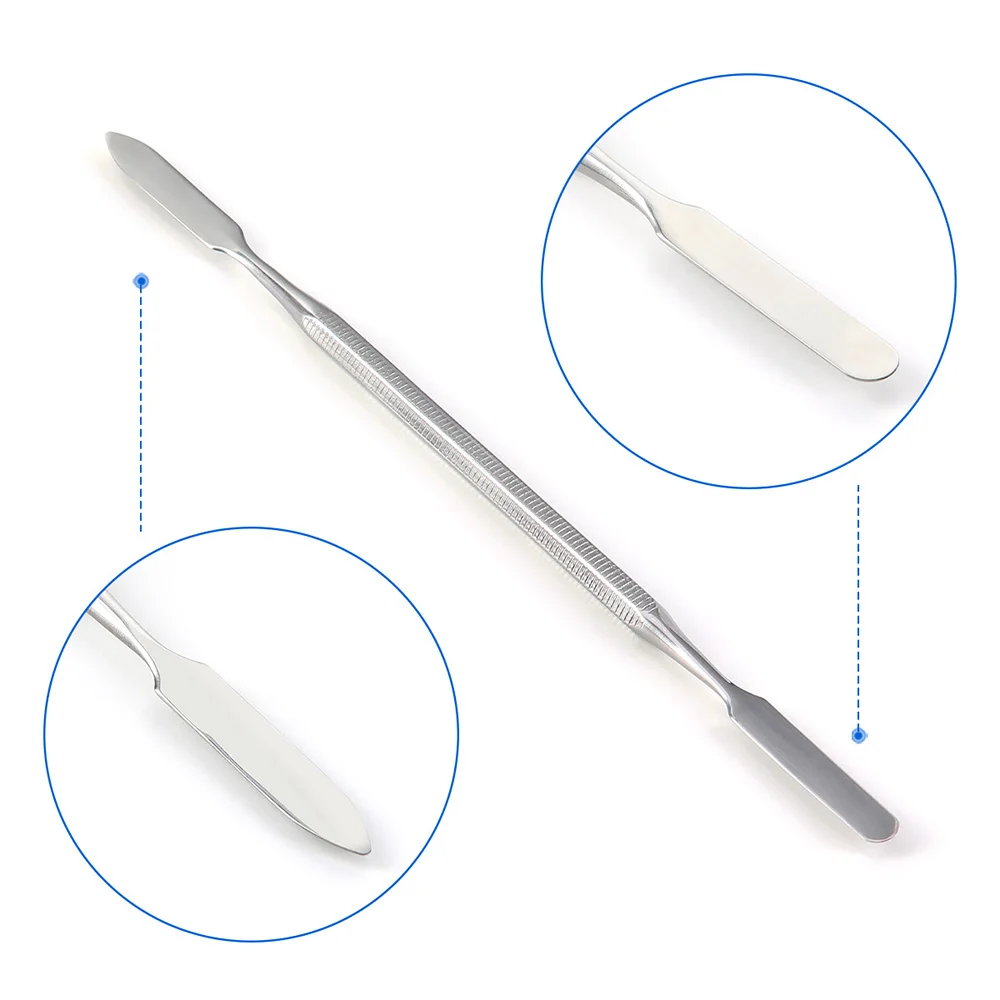 1/3/5pcs Dental Nail Art Makeup Foundation Eyeshadow Mixing Stick Color Tools Stainless Steel Mixing Spatula Tool Spatuler Rod