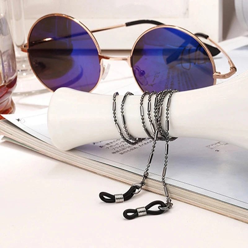 Glasses DIY Accessories Fashion Woman Sunglasses Chain Cylinder Bead Chain Anti-Falling Eyeglasses Cord Necklace