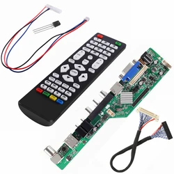 3663 TV Controller DRIVER BOARD Universal Scaler ชุด Digital สัญญาณ DVB-T2 DVB-T/C Universal LCD อัพเกรด 3463A กับ LVDS