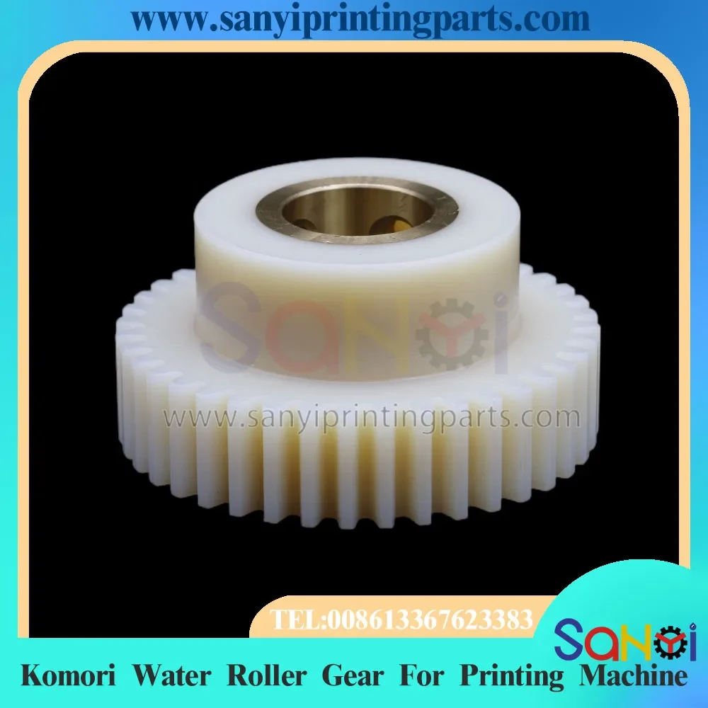 Best Quality Komori Water Roller Gear 28 29 31 32 34 36 37 38 40 Teeth Nylon For Printing Machine Parts