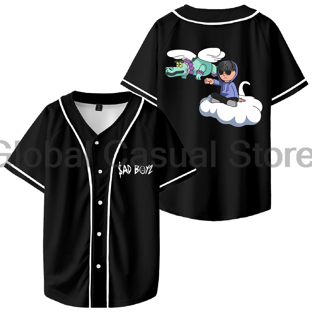 

Junior H Sad Boyz Merch Baseball Jersey Tops Short Sleeve Shirts Men Women Streetwear Tee Fashion Clothes