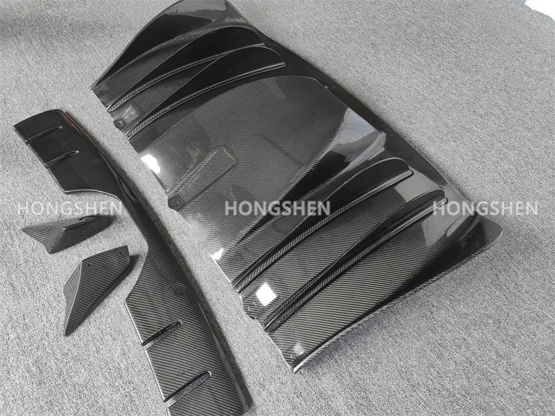 OEM style F430 3K true carbon fiber replacement rear bumper diffuser for Ferrar Ri 430 rear diffuser fins