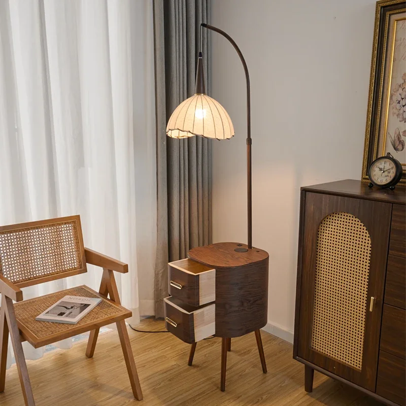 

Bedside Nightstands Round Table Side Bed Bookcase Design Bedroom Storage Locker Wood Cabinet Mesitas De Noche Small End Tables