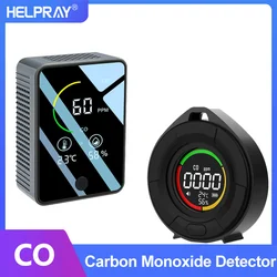 Mini rilevatore di monossido di carbonio CO CO2 Monitor portatile di qualità dell'aria schermo LED HD ricarica USB per interni e viaggi