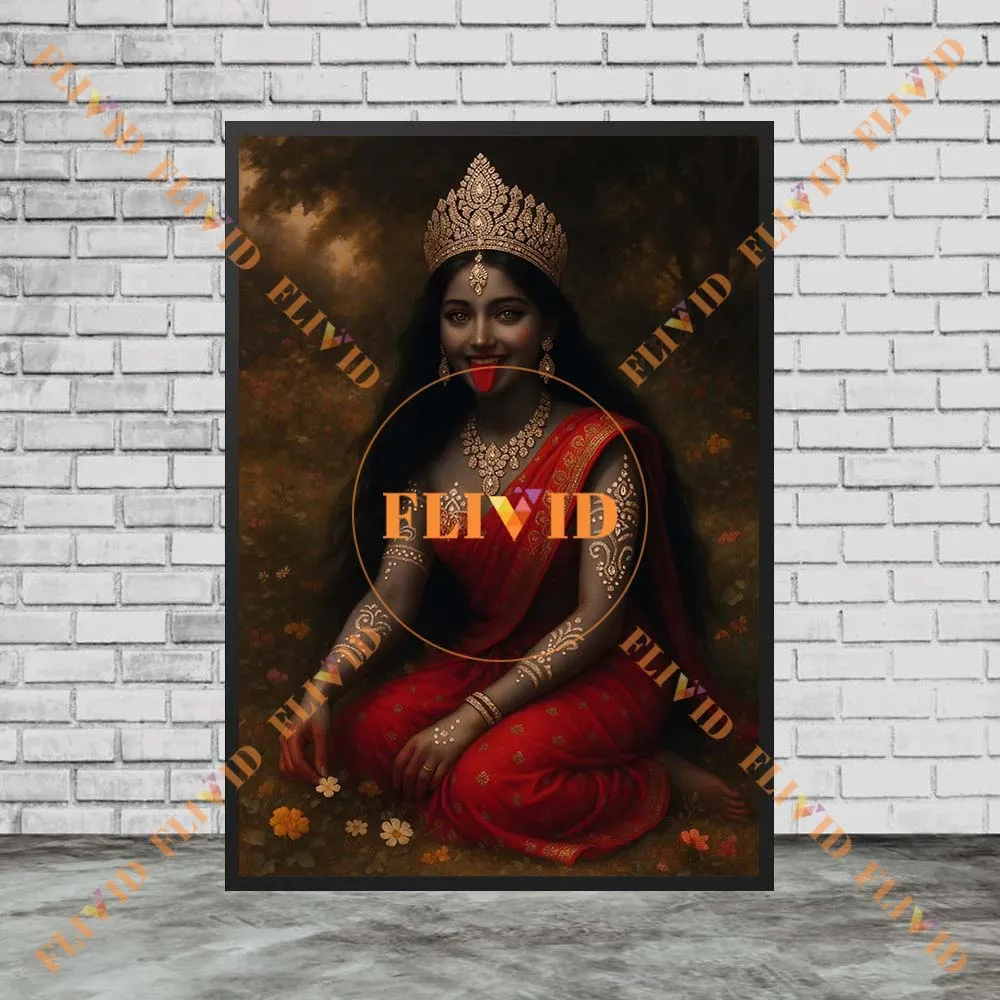 Hinduism Goddess Durga Kali Sarasvati Lakshmi Parvati Religion Poster Wall Pictures For Church Wall Art Canvas Painting Unframed