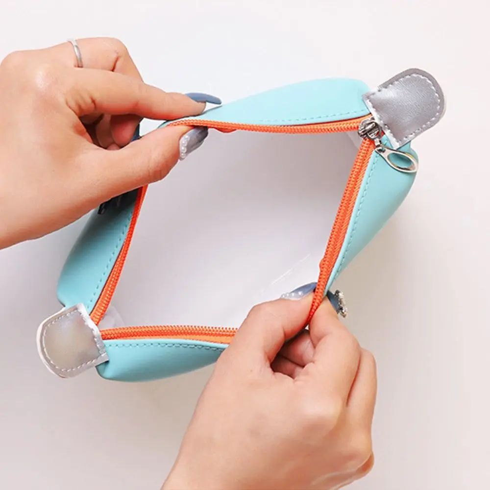 حقيبة يد عادية بولي PU حقيبة مستحضرات التجميل مقاوم للماء سعة كبيرة حقيبة مستحضرات تجميل مقاوم للرطوبة سستة السفر حقيبة التخزين النساء