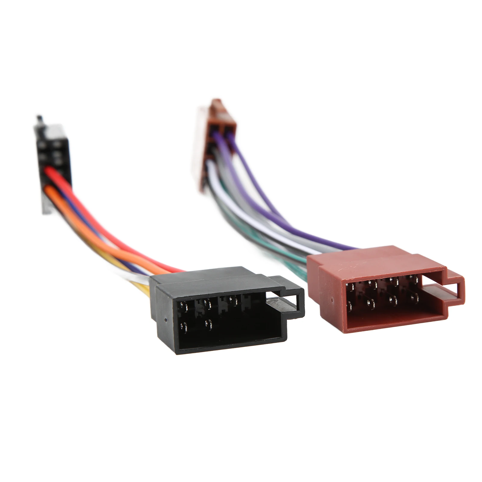 ISO Radio Wire Connector Wiring Harness Adapter Plug Male to Female 16 Pin ISO Female Radio Receiver Cable Car Parts