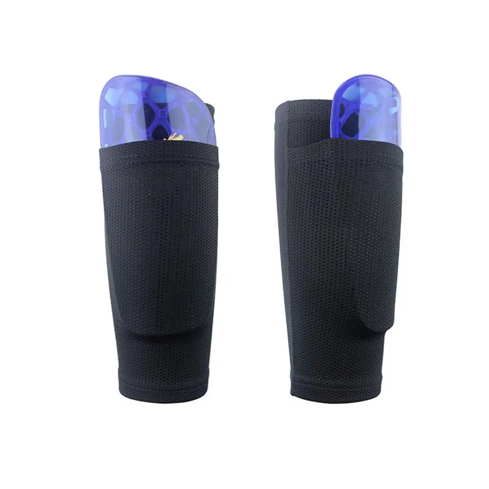 Pocket Kids Boys Men Shinpads Soccer Shin Pads Cover Leg Guard Sleeves Football Shin Holder Instep Socks