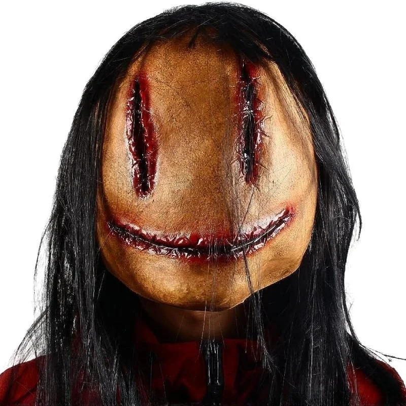 Halloween scary Mask Evil Ghost mask Carnival party Cosplay Costume Prop Full Face Latex Horror Headdress Masquerade diy decor