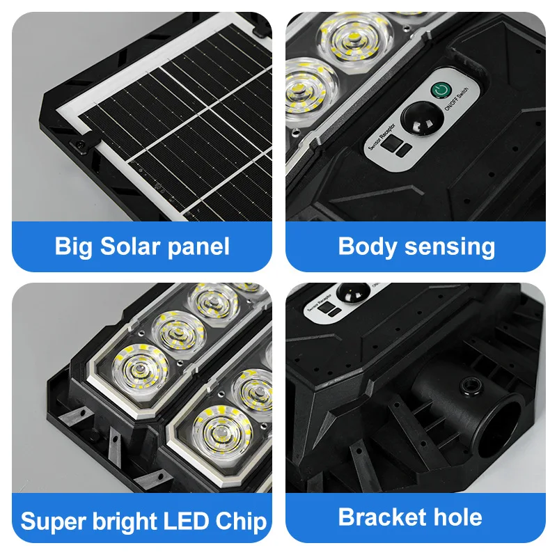 منزل شمسي جديد في الهواء الطلق جسم الإنسان التلقائي التعريفي ضوء الشارع ضوء الجدار الشمسي تكامل الضوء القوي #3