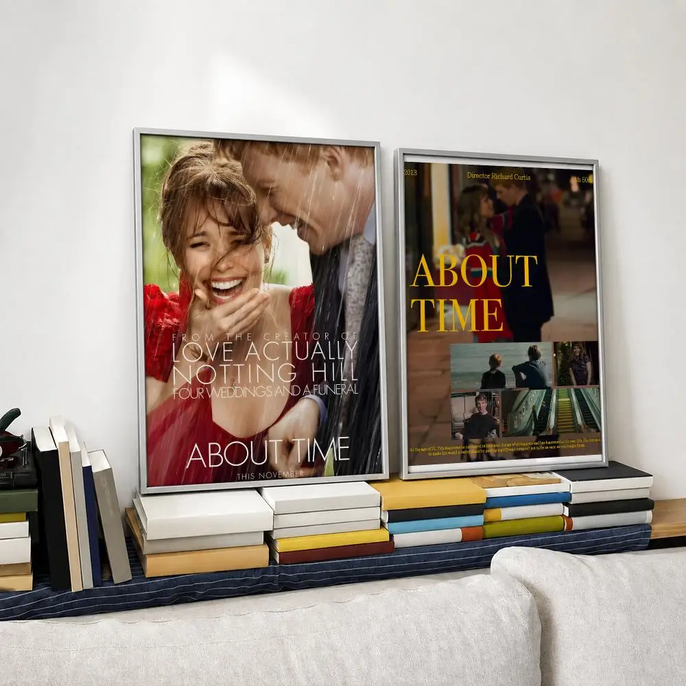 Movie about Time 2013 Poster Self‑Adhesive Waterproof PP Poster Coffee House Bar Wall Art Sticker Room Home Decor