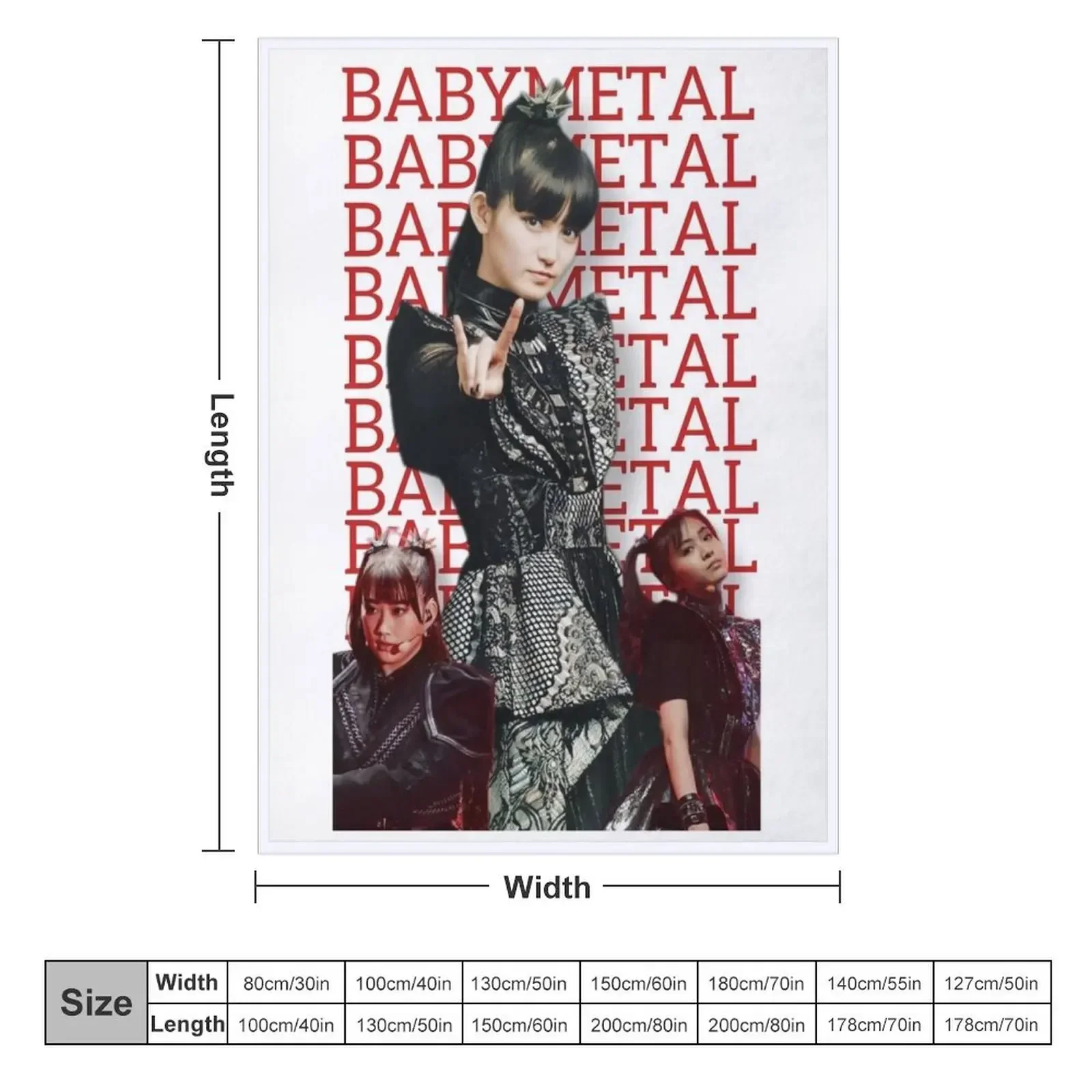 Babymetal New Formation Throw Blanket Soft Big Thermal Blankets