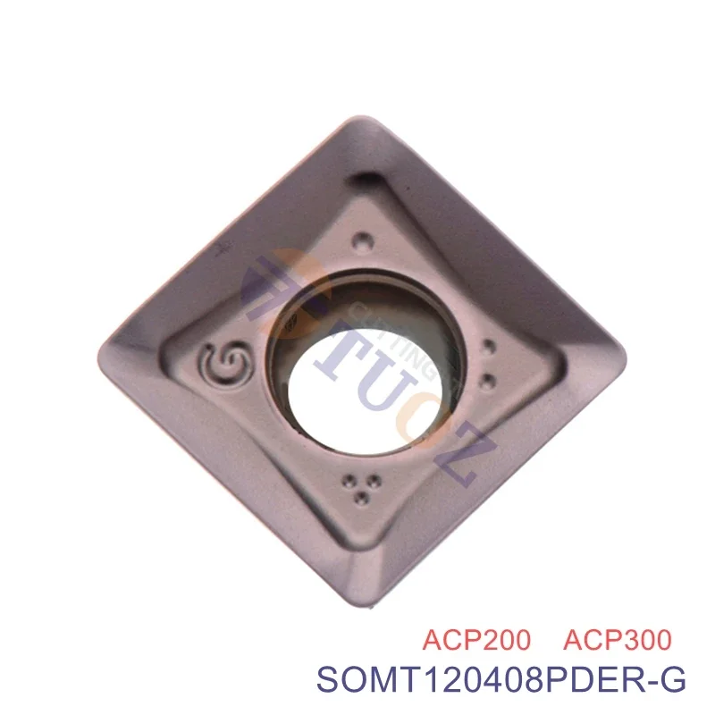 100% Original SOMT120408PDER-G ACP200 ACP300 SOMT 120408 PDER -G Carbide Insert CNC Cutting Tool Milling Blade