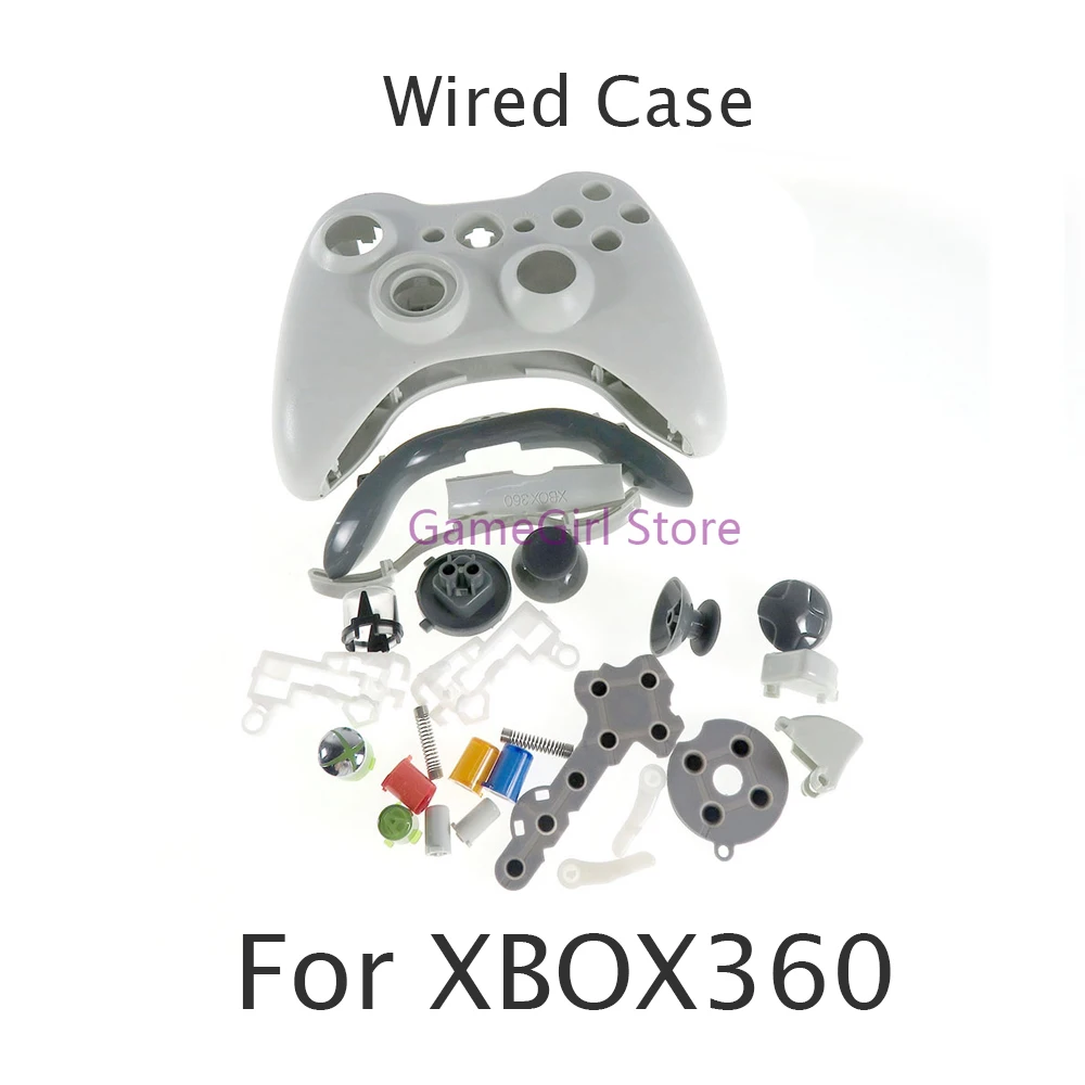 1Set Voor Xbox360 Bedrade Controller Volledige Set Van Behuizing Shell Cover Met Knoppen Beschermende Case Vervangingsset