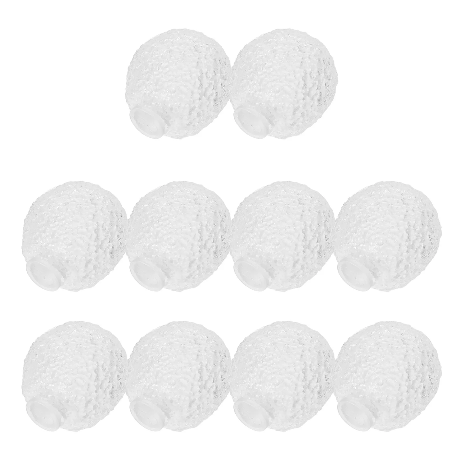 10Pcs Grass Textured Transparent Empty Squeeze Ball Secure Elastic Shell for DIY Stress Relief Sensory Squeeze Ball Filling