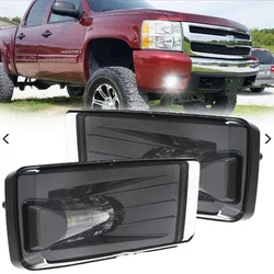 1Pair LED Fog Passing Lights Front Bumper Driving Lamps For Chevy Silverado Tahoe Suburban 2007 2008 2009 2010 2011 2012-2016