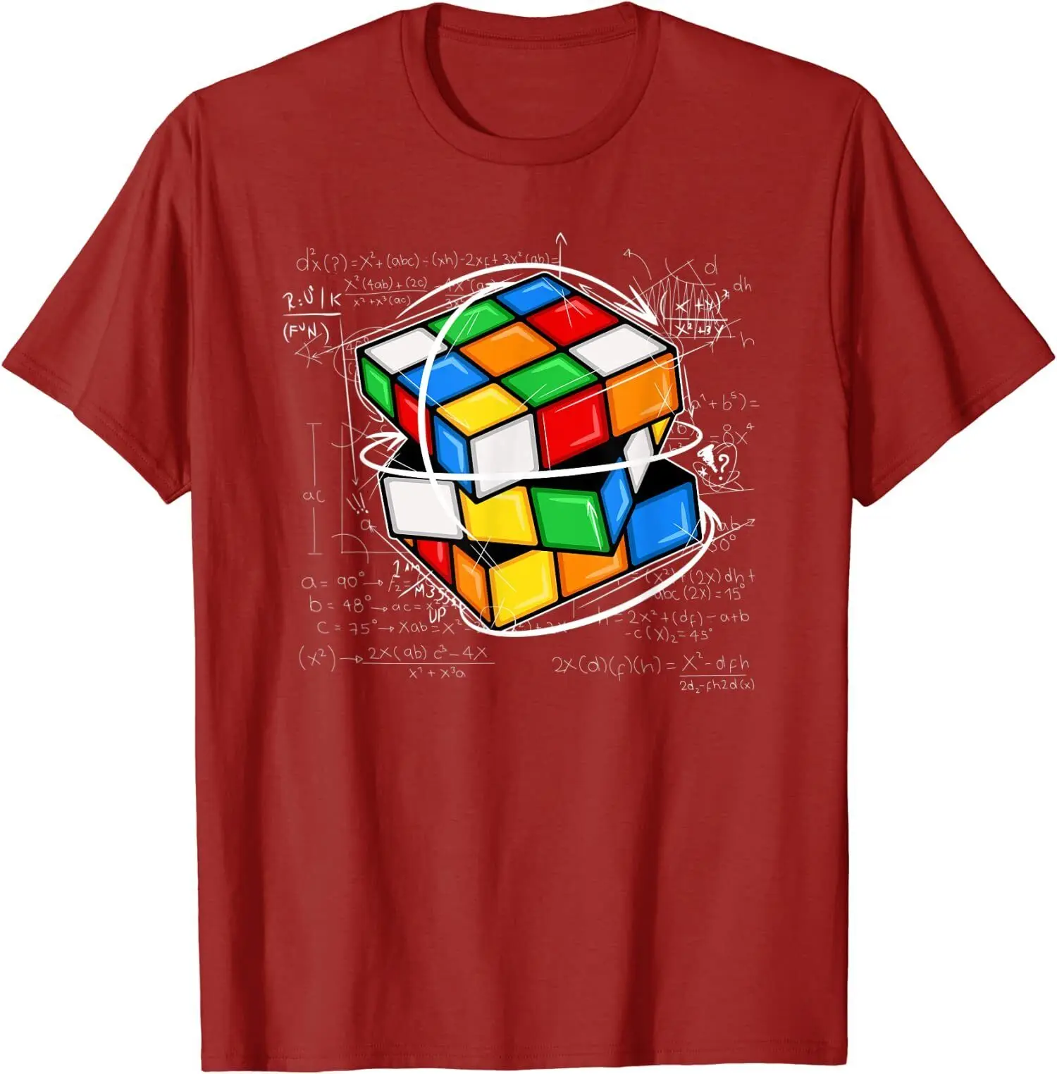 Funny Math Cuber Speed Cubing Puzzle Lover Cube T Shirt long or short sleeves