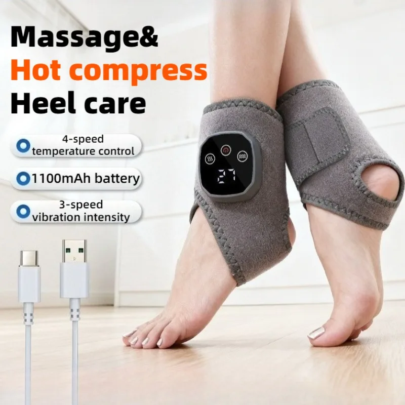 

Электрический вибрационный массажер для ног, профессиональный мощный маленький портативный тепловой массажер для ног, удобный расслабляющий массажный инструмент