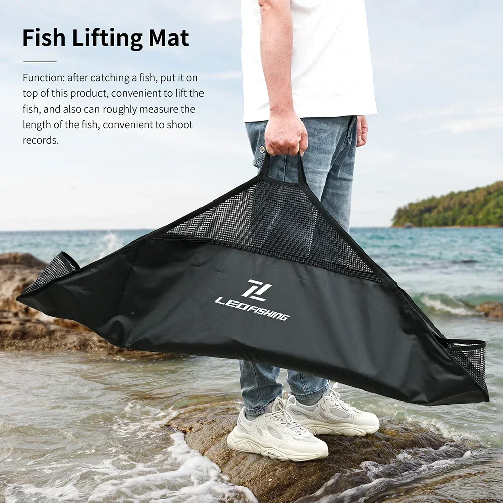 1pc Fishing Landing Mat Fishing Sling Bag Landing Mat Digital Scale Protector Travel Unhooking Mat Fish Weighing Bags Gears