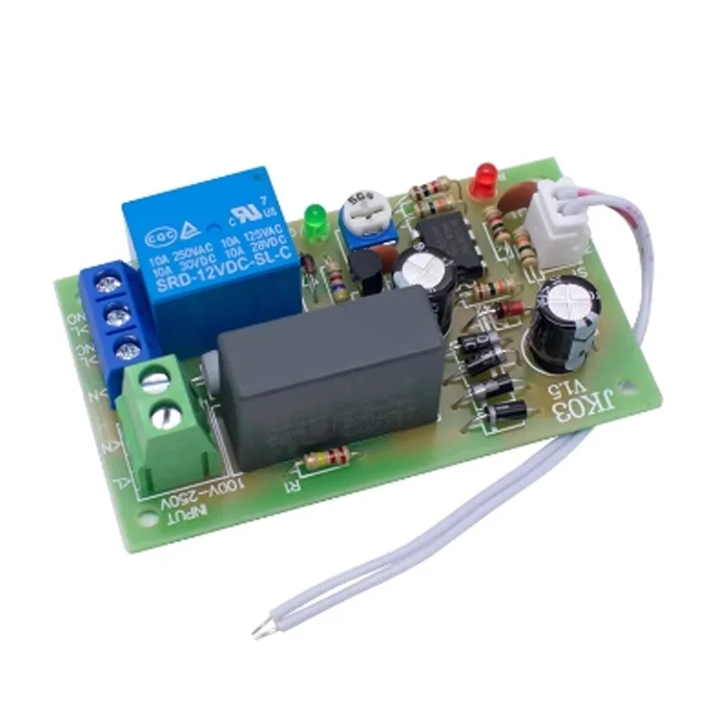 220V Delay relay board 5S timing/power-on delay disconnect module is suitable for stair light corridor switch NE555 scheme