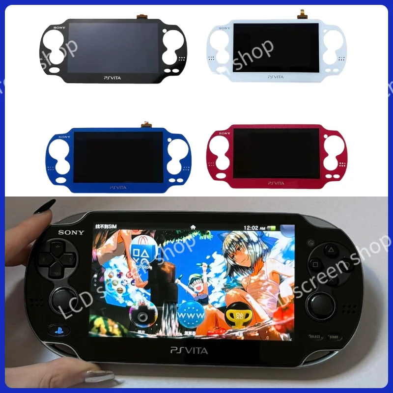 New Black-and-White OLED Touchscreens with Bezels for PlayStation PS Vita PSV 1000, 1001, and 1004
