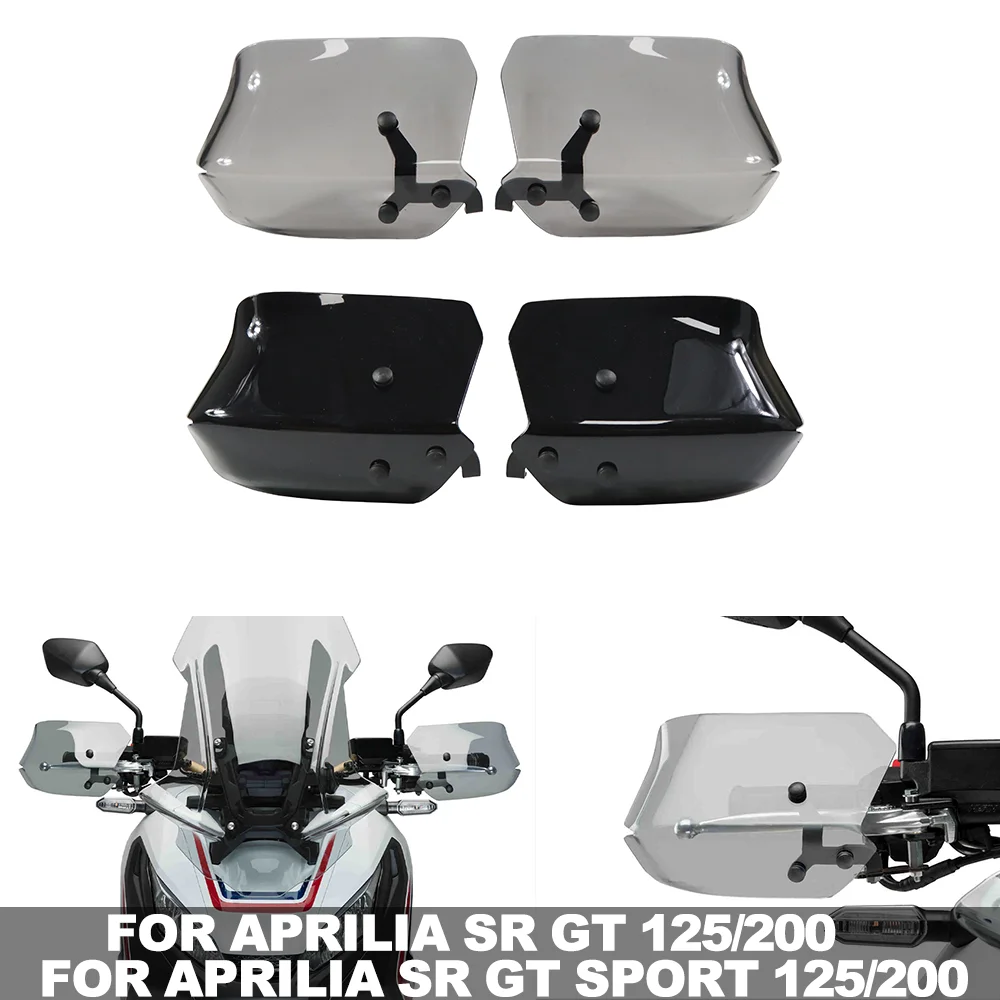 FÜR APRILIA SR GT 125/200 Motorrad Handprotektoren Winddicht Handschutz Windschutzscheibe Schild Hand Schutzfolie FÜR SR GT SPORT 125