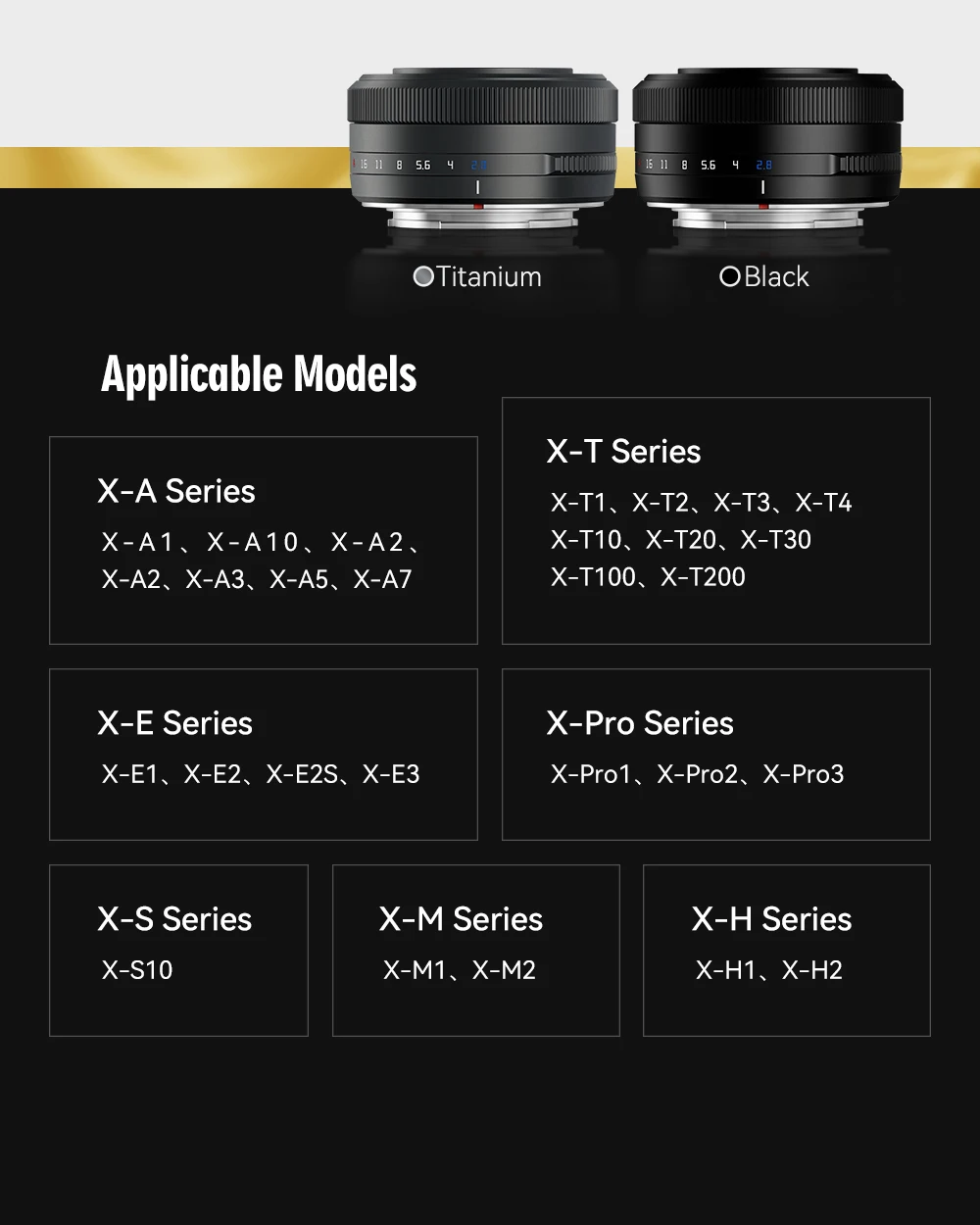 TTARTISAN 27mm F2.8 Autofokus-Kameraobjektiv für Fuji X Fujifilm XF Sony E Nikon Z Mount STM APS-C Eye Perception für XA7 XT100 – Detail 6