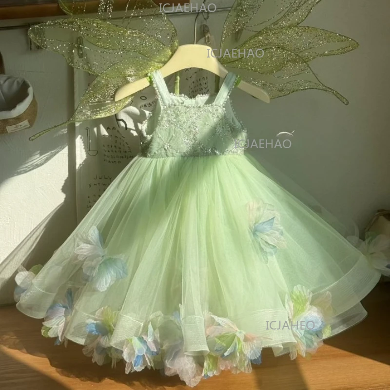 2026 Children Lolita Style Girls Princess Dress New Cute Strapless Tutu Daily Kids Formal Birthday Party Pageant Gown Costume