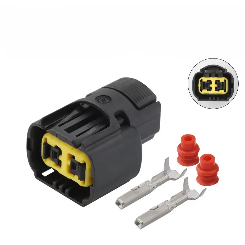 

2 Pin Auto waterproof connector Headlight front bumper light plug tail light fog light plug for ford mustang Buick Regal excelle