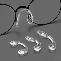 Conveniente ligero para mujeres y hombres, transparente, forma de U, almohadilla para la nariz coreana para niños, almohadillas para gafas, gancho para la oreja, soporte para gafas