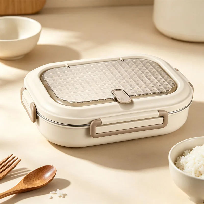 5‑Compartment Stainless Steel Lunch Box, Detachable Independent Soup Bowl, Leak‑proof Bento Box Thermal Insulation Food Containe
