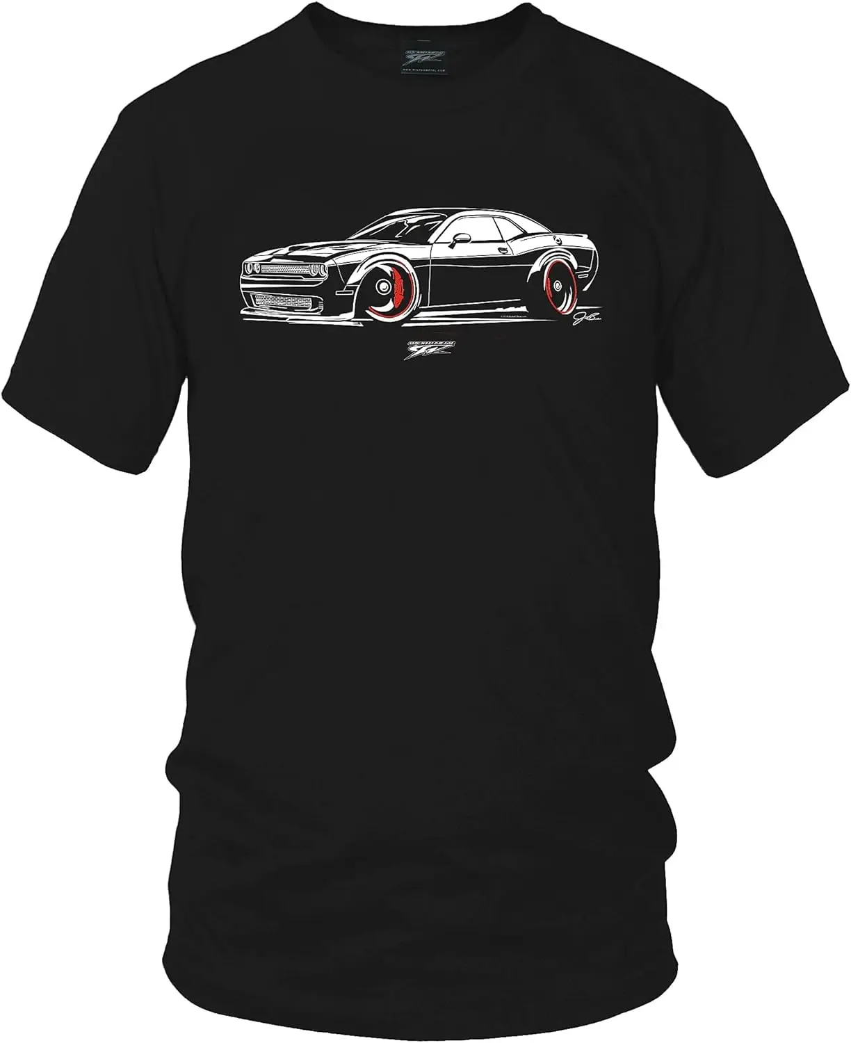 Challenger Stylized Front Print, Challenger shirt, Muscle Car shirt, Challenger shirt