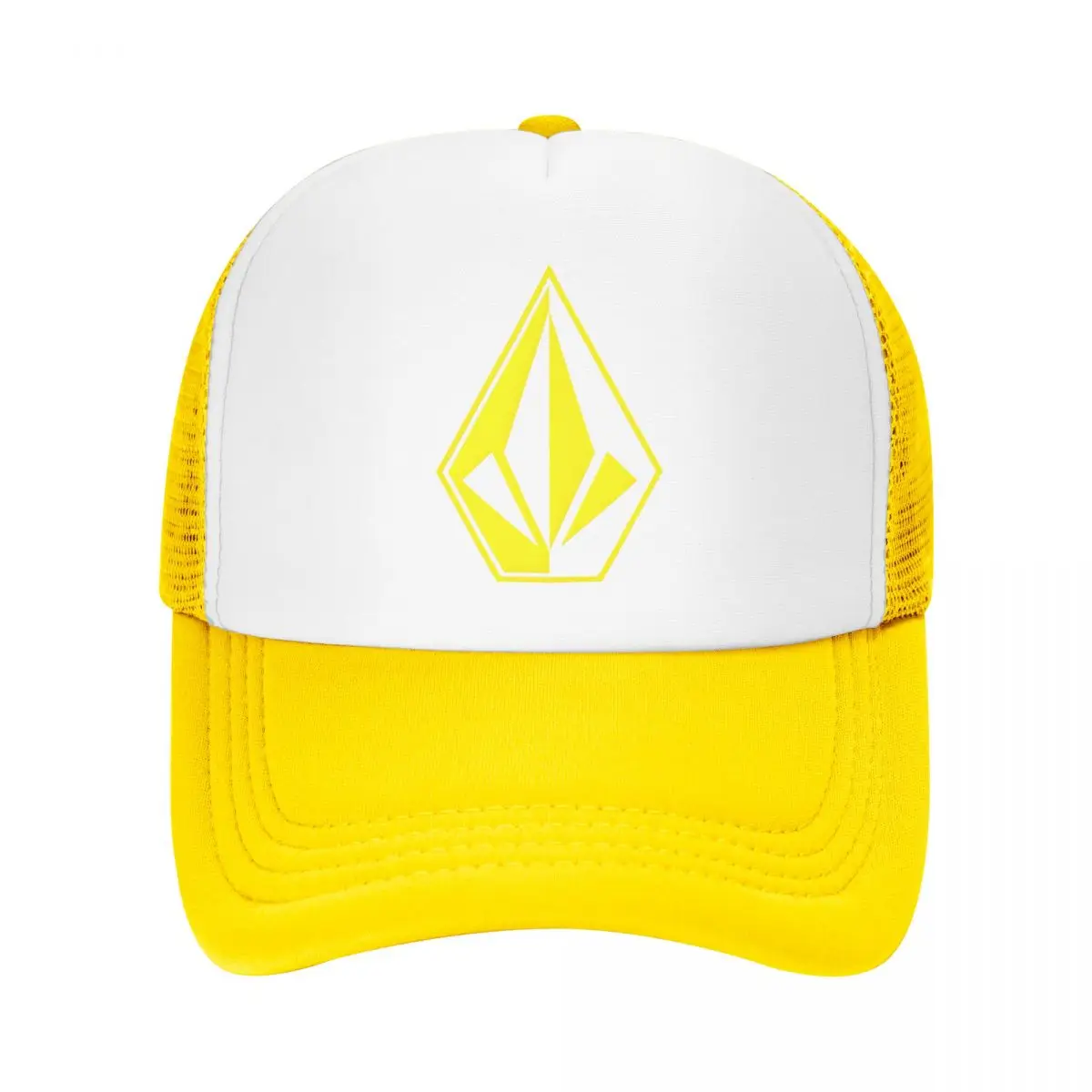 Best Of Yellow Volcom Mesh Baseball Cap Men Women Hip-Hop Trucker Worker Hats Surf Fashion Beach Adjustable Summer Golf Hats