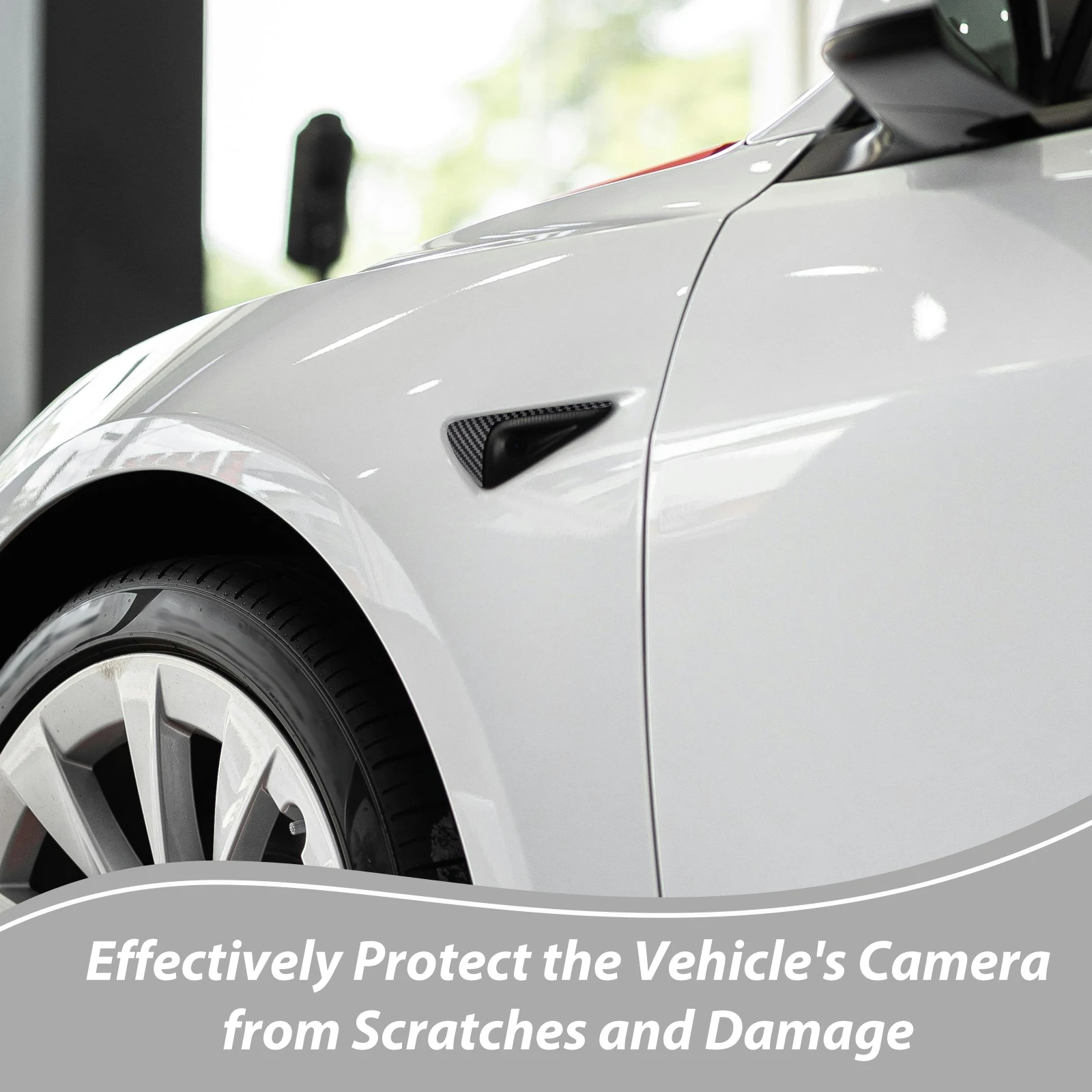 

1 Pair Side Camera Protection Cover Abs Sturdy Fit For 3 Turn Signal Cover Durable Car Accessory Gps Side Camera Turn Signal