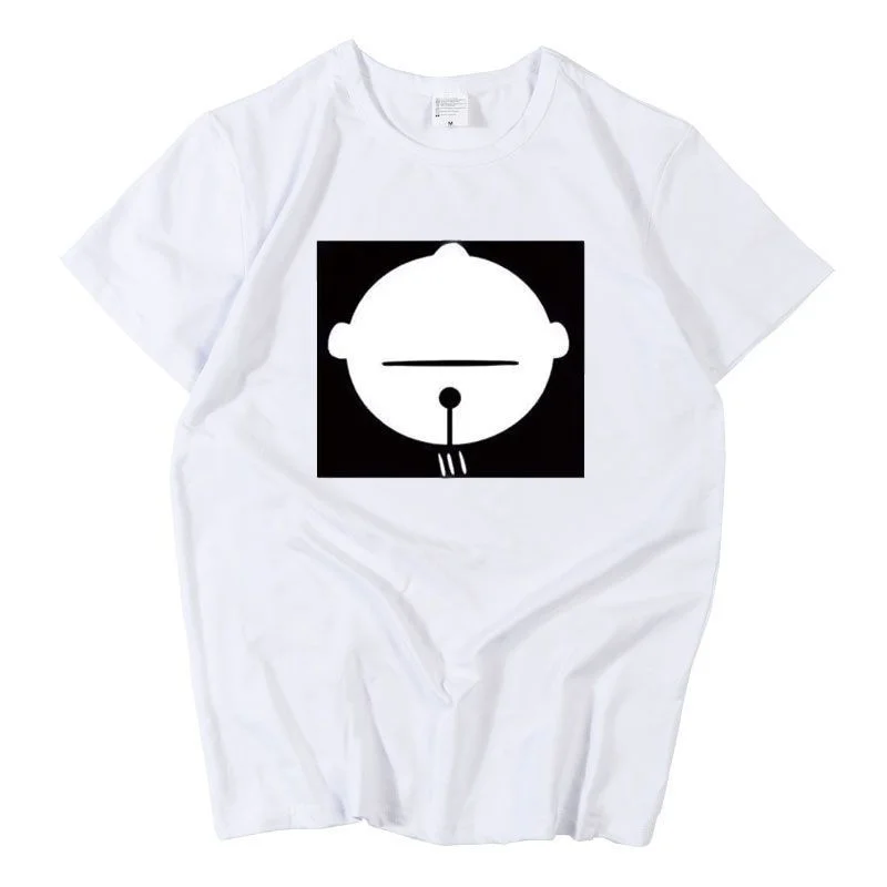 بالمنشار رجل Reze تي شيرت أسود أبيض كم طويل إدراج الكتف قصيرة الأكمام أنيمي قميص تأثيري حلي لمحبي