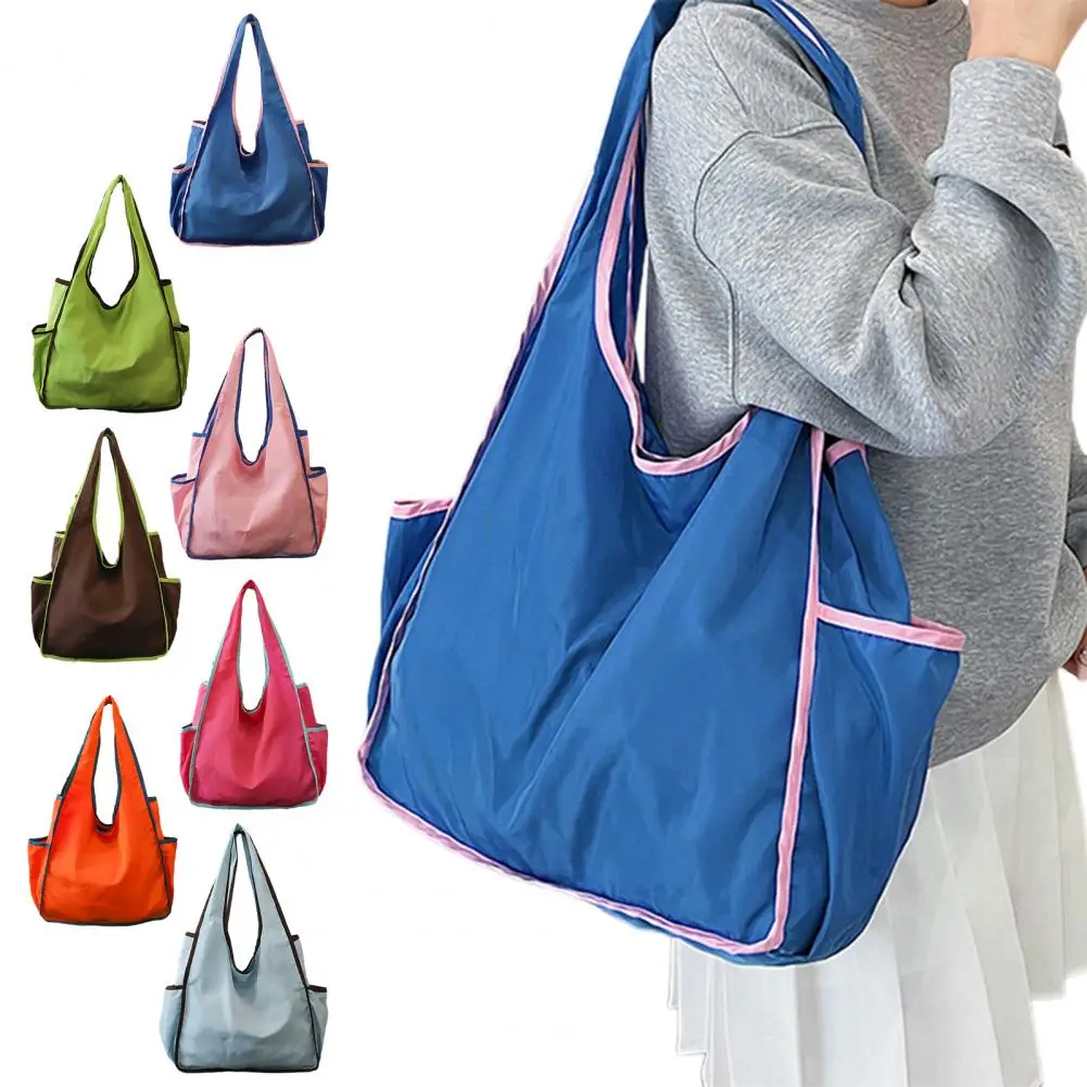 Compact Foldable Backpack High-density Nylon Shopping Tote Bag Lightweight Waterproof Foldable Travel Bag Capacity Reusable