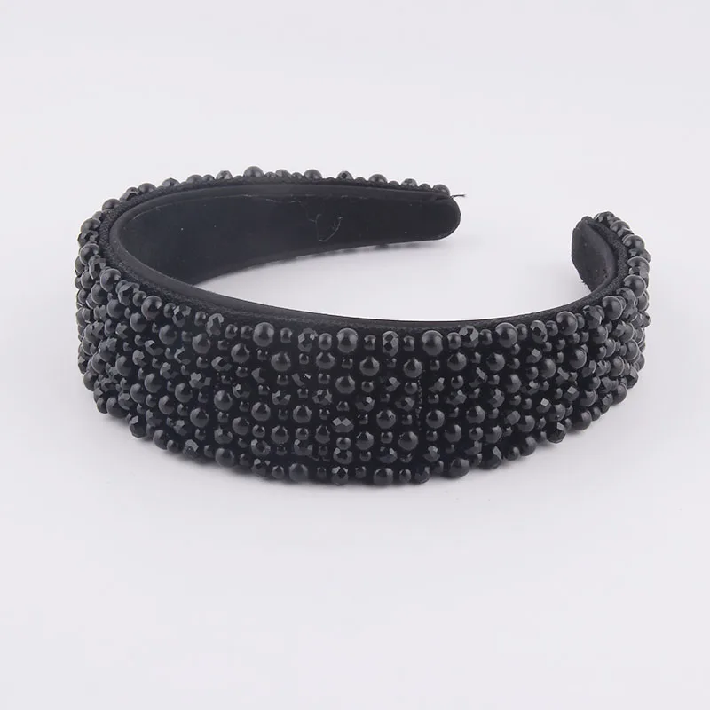 New Fashion Wide-Brimmed Pearl Crystal Beach Casual Band Ladies Street Photography Gift Hair Accessories Delicate Headdress  826