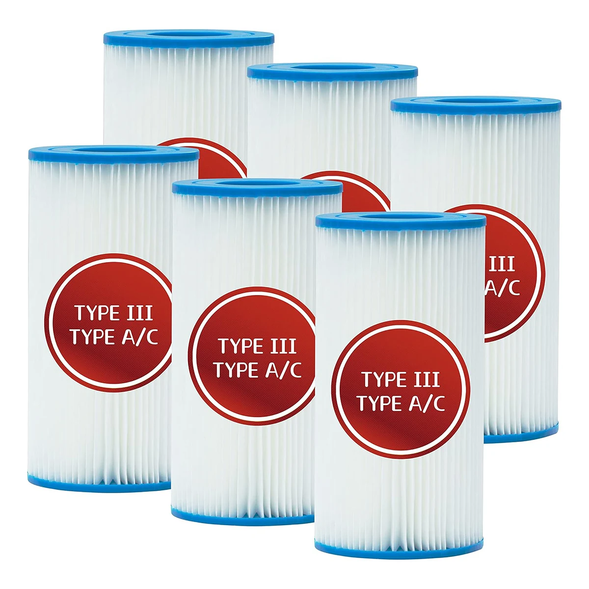 Type III Bestway Swimming Pool Replacement Swimming Pool Filter Fit for Bestway Flowclear Size III Filter Cartridge Lay-Z-Spa