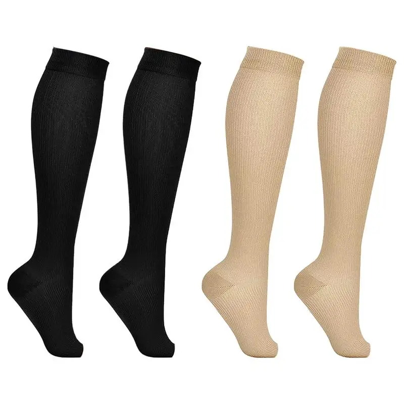 Open Toe Compression Socks Toeless Support Stockings Easy On Knee High Socks Knee High Support Stockings Compression Socks Knee