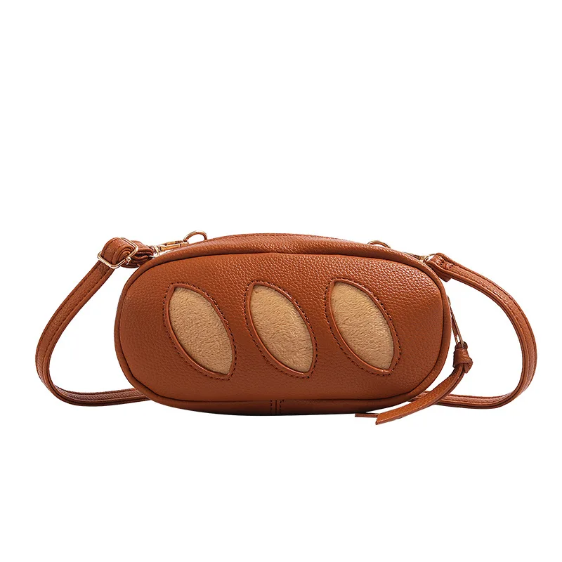 

Cute fashion bread baguette bag 2025 new personality senior sense of commuting shoulder crossbody bag makeup storage bags