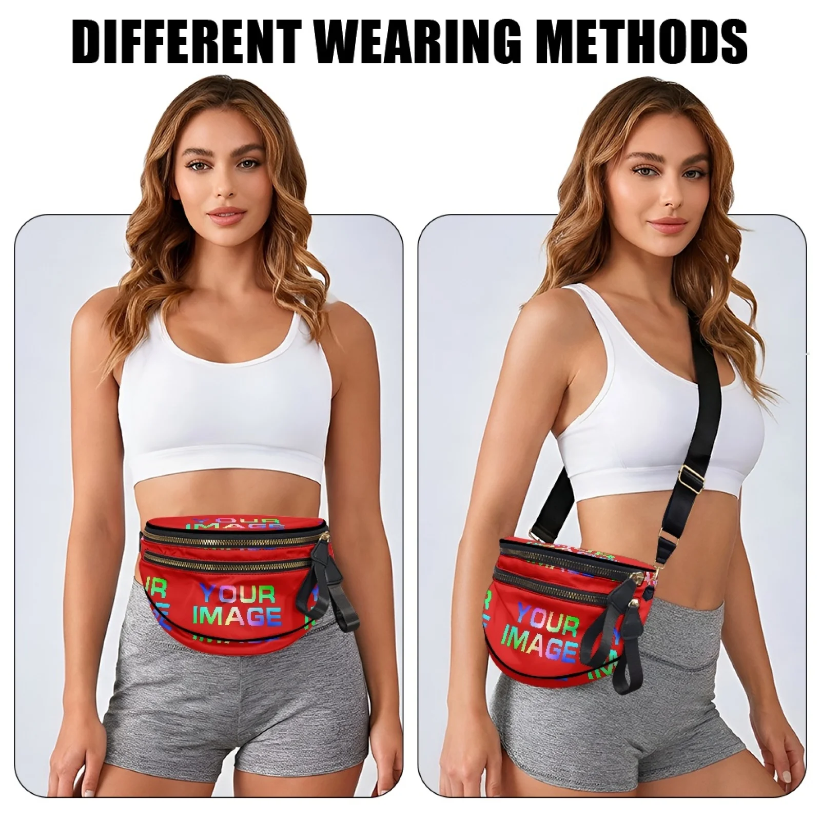 Print On Demand Customized Purse Fashion Women Shoulder Messenger Bag Multi-pocket Wear-resistant Bag Ladies Handbag Sac
