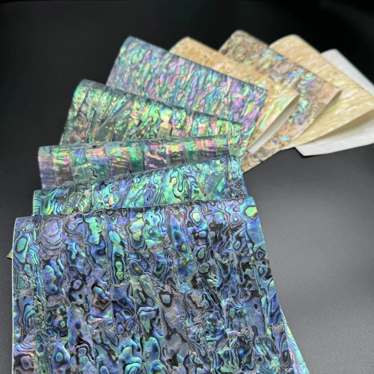 Natural Soft Seashell Flake with Adhesive Back Abalone Shell Inlay Veneer DIY Flexible Mother Of Pearl Paper Handicraft Material
