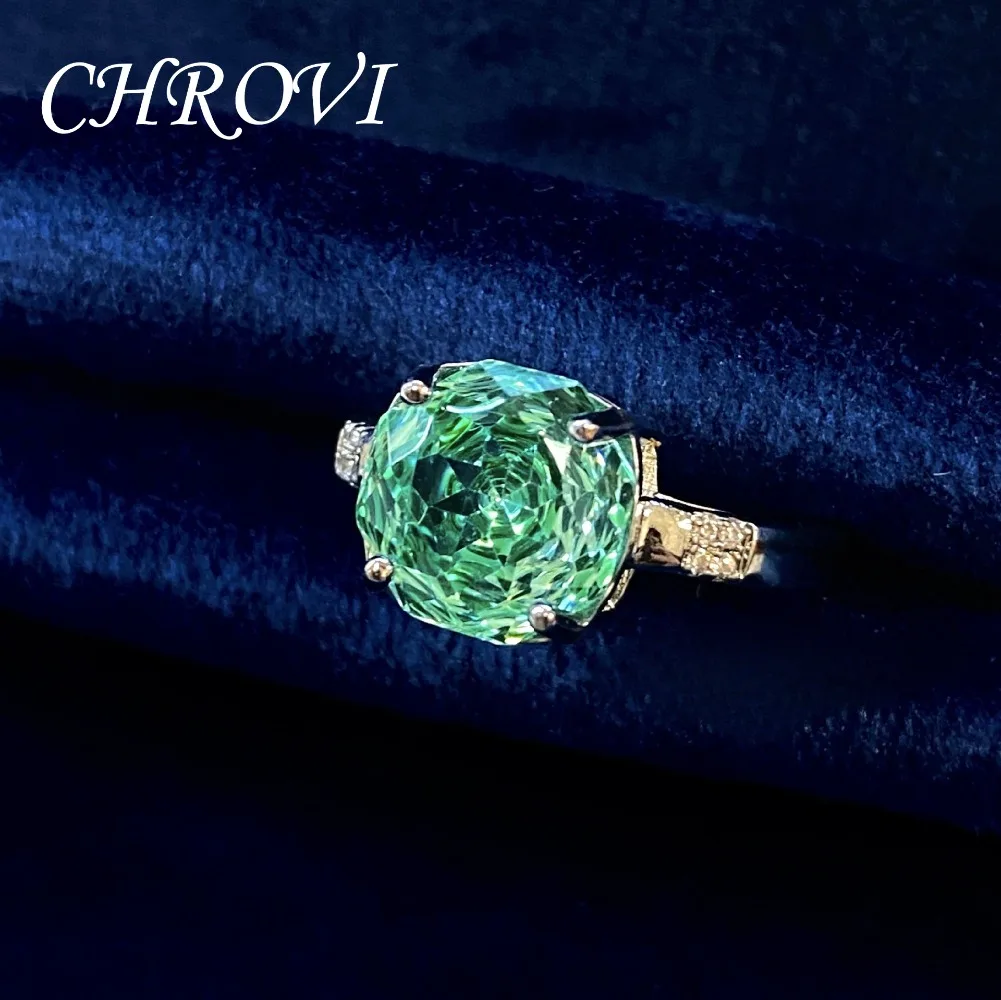 High-grade 925 Sterling Silver Luxury Versatile Gorgeous Colorful Gemstone Gradient Ring for Women, Paraiba Ring